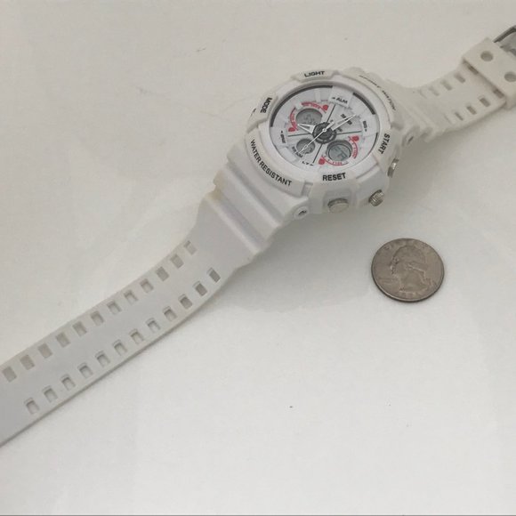 SKMEI Men Watch Dual Time White Sport Multi Functi - Picture 7 of 11